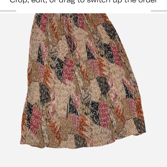 Pre-owned Alfred Dunner Multicolor Patchwork Skirt - Picture 3 of 8